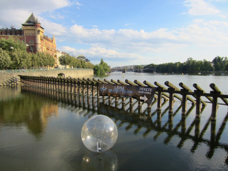 Building and river in Prague