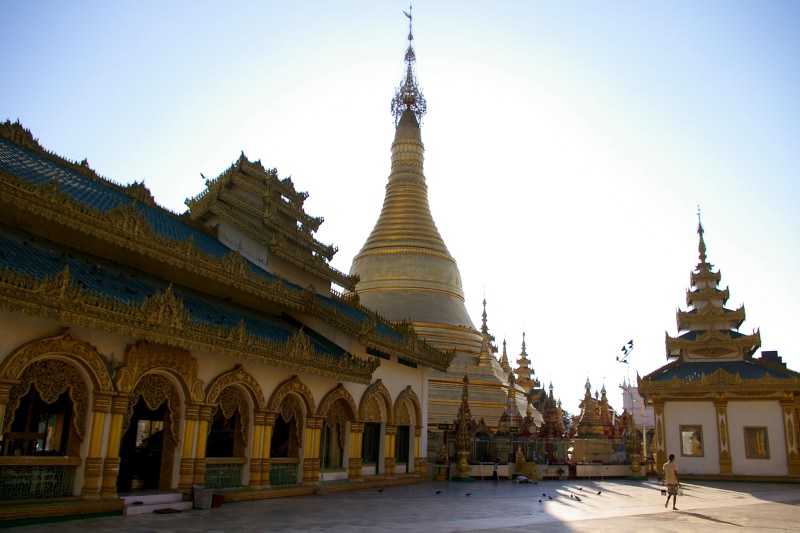 Pagoda in Pathein at the Ayeyarwaddy