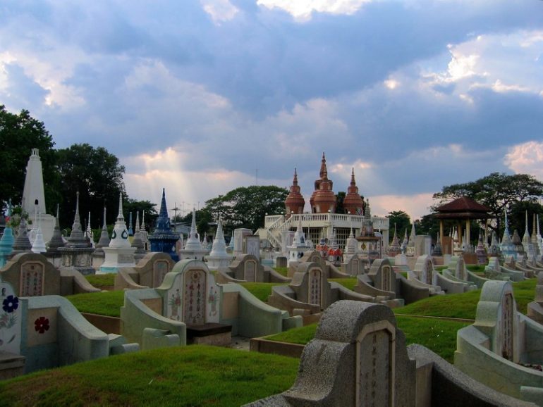 Most beautiful cemeteries: Stupas at Kanchanaburi Cemetery