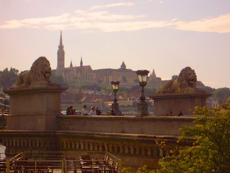 South East Europe: Castle Palace and people in Budapest