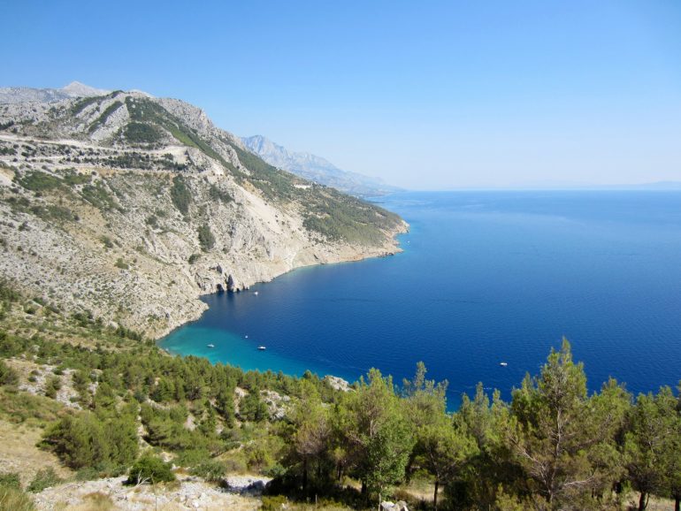 South East Europe: Mountains and ocean on the Croatian coastline