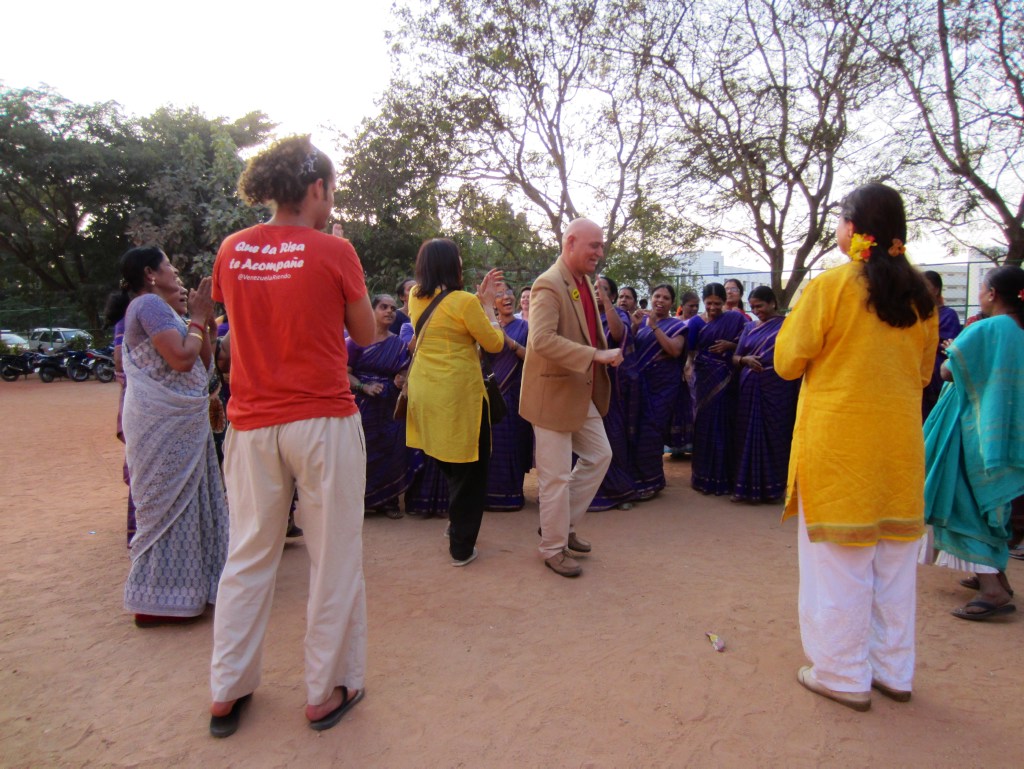 Laughing and dancing - what a combination!