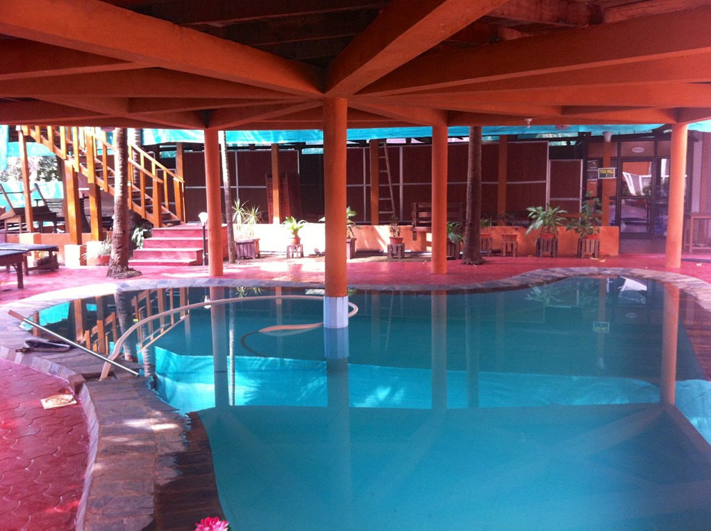 The pool inside the centre