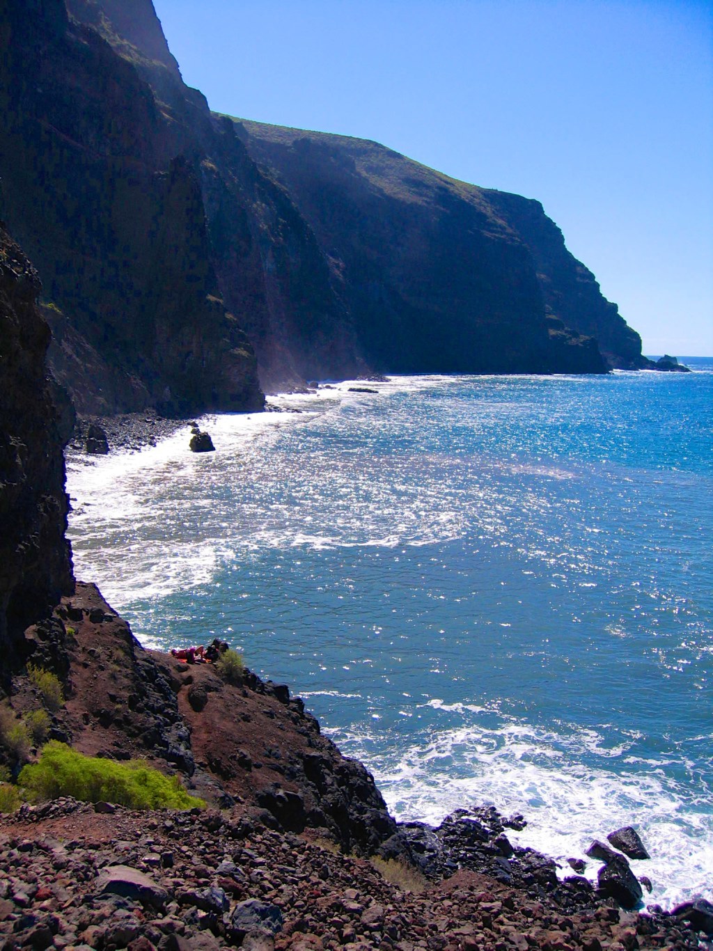Rough waters around 'pig's bay'