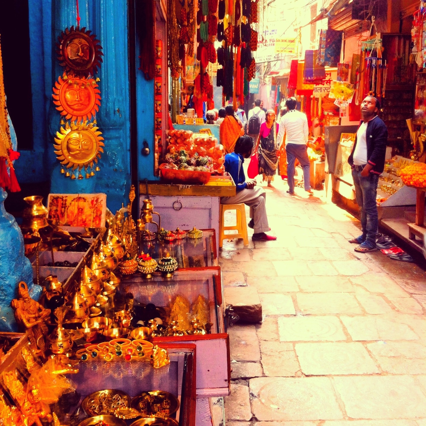 Inside Varanasi's narrow alleyways