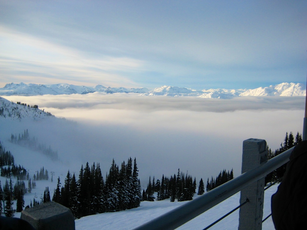 Erster Blick über Whistler