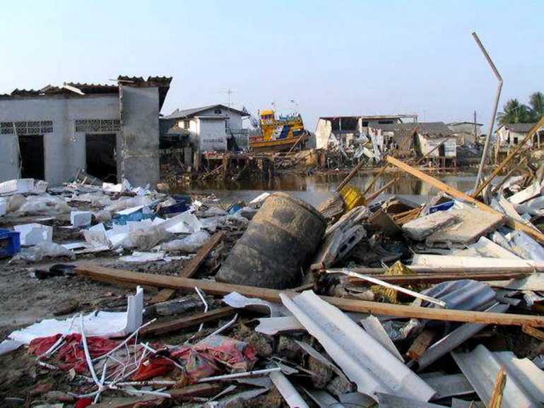 Tsunami 2004: Zerstörung in Ban Nham Khem