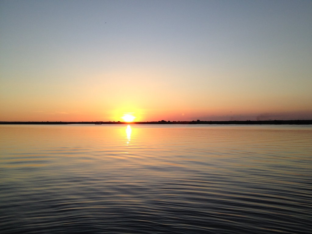Sonneuntergang über dem Chobe River
