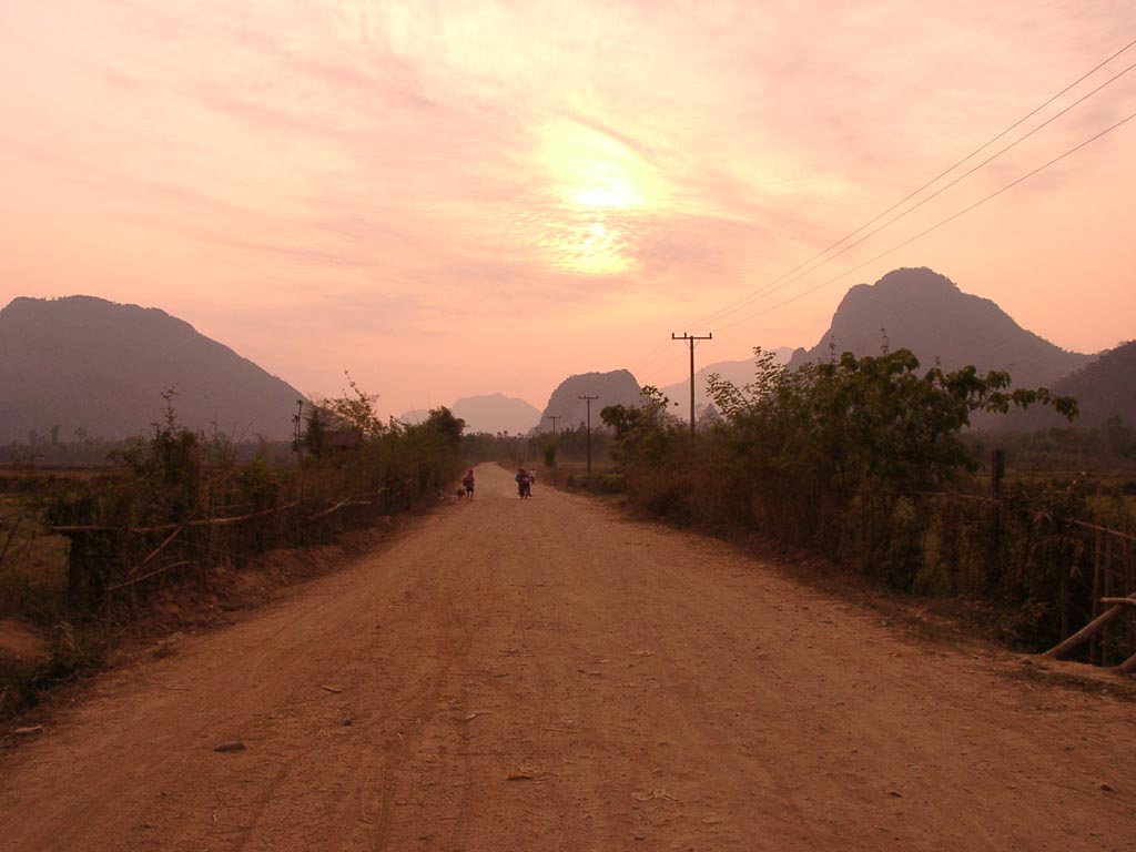 Vang Vieng Sonnenuntergang