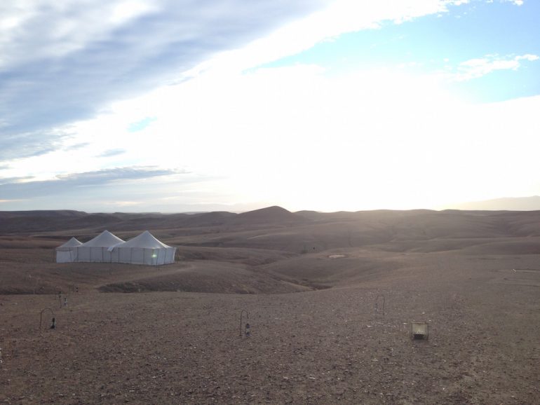 Marokko Sehenswürdigkeiten: Zelte im Scarabeo Camp, Agafay Desert 3
