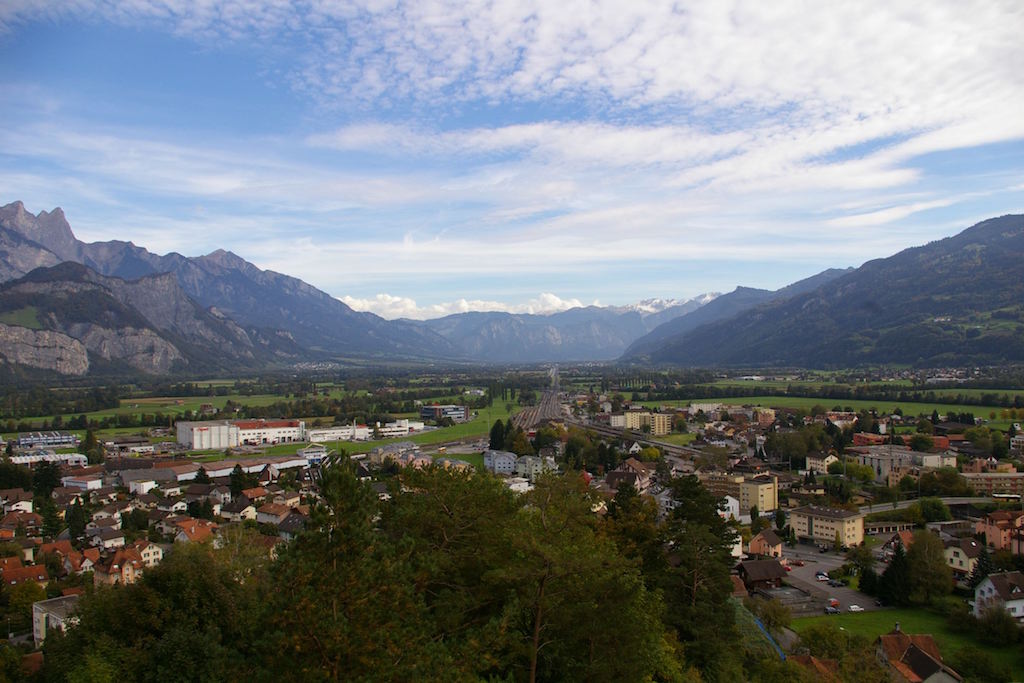 Blick von Schloss Sargans