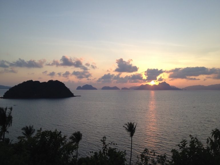 Road Trip Philippinen: Sonnenuntergang in El Nido