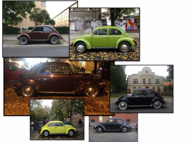 Oldtimer Berlin: VW Käfer in unterschiedlichen Farben