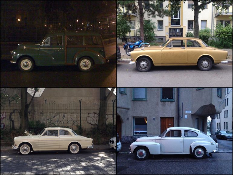 Oldtimer Berlin: Volvo in verschiedenen Farben und Formen