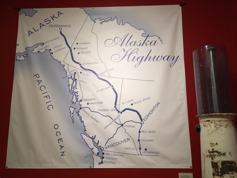 Yukon: Karte des Alcan Highway