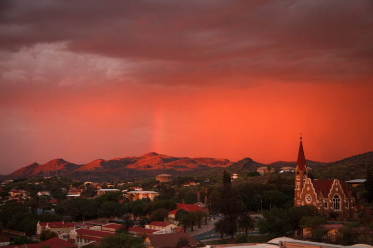 Adventures in Namibia - View from Hilton Bar in Windhoek