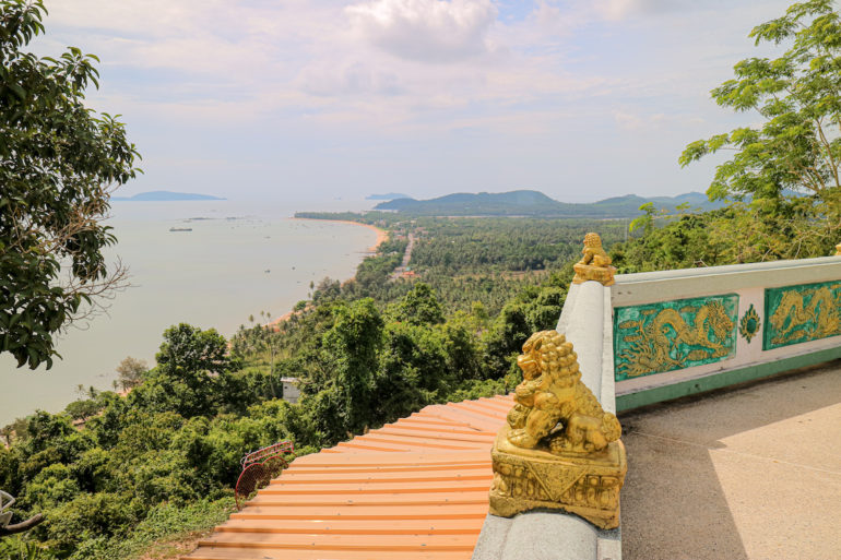 Ausblick über die Region Chumphon vom Khao Matsee Viewpoint