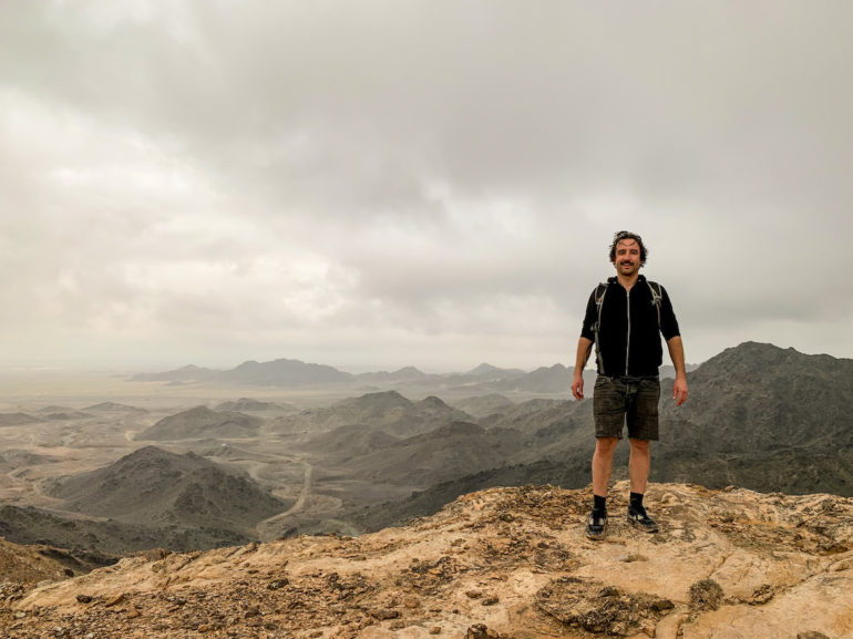 Marco Buch auf dem Jebel Humr in Oman