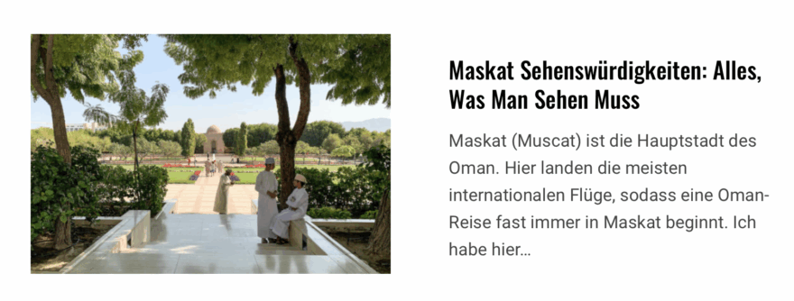 Maskat Sehenswürdigkeiten
