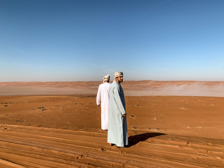 Omanische Männer in traditioneller Kleidung