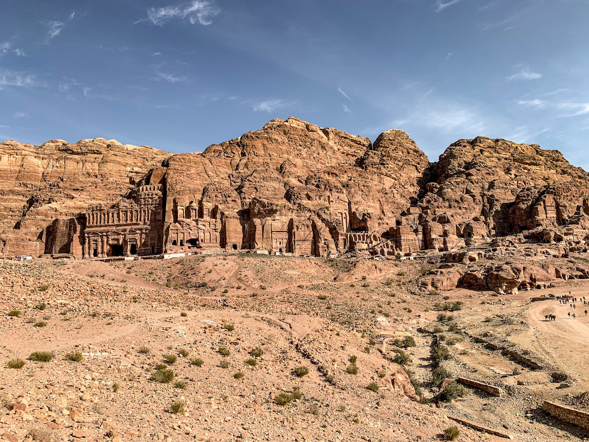 Felsengebäude in Petra