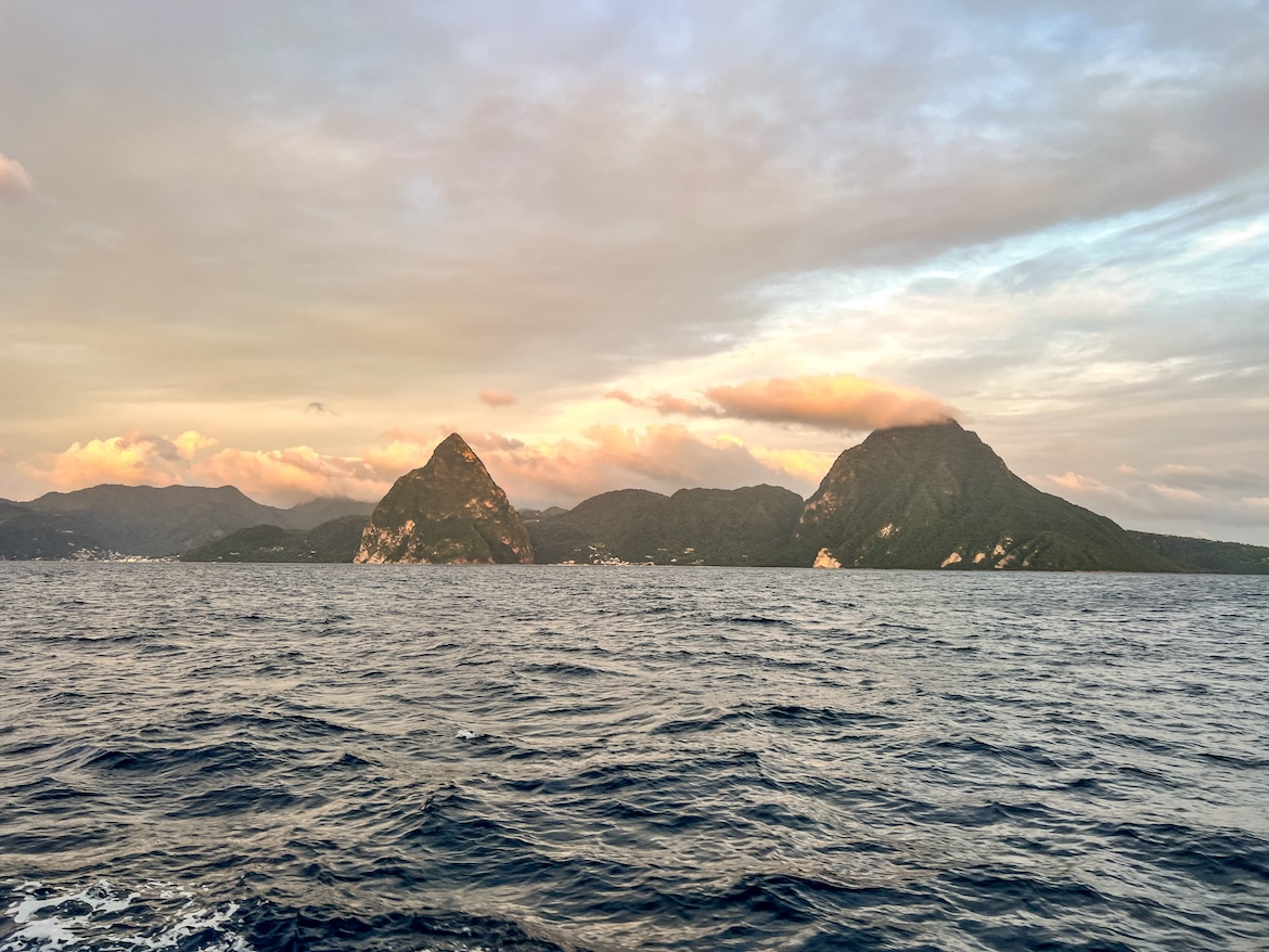 Pitons Meer Saint Lucia Karibik