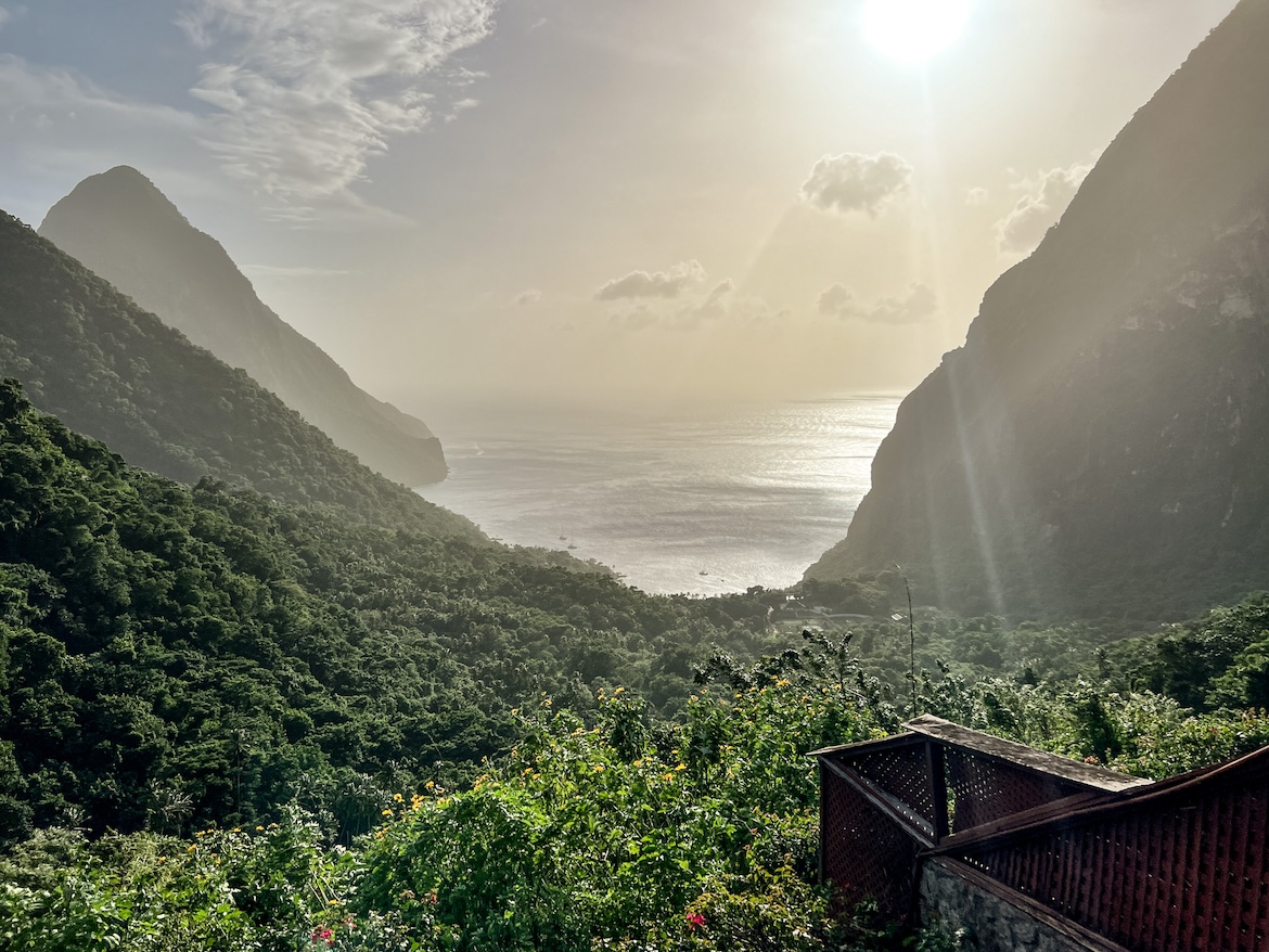 Meer Vulkane Pitons Saint Lucia Karibik