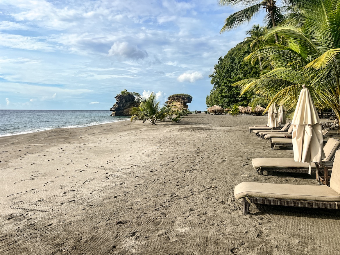 Strand Liegen Saint Lucia Karibik